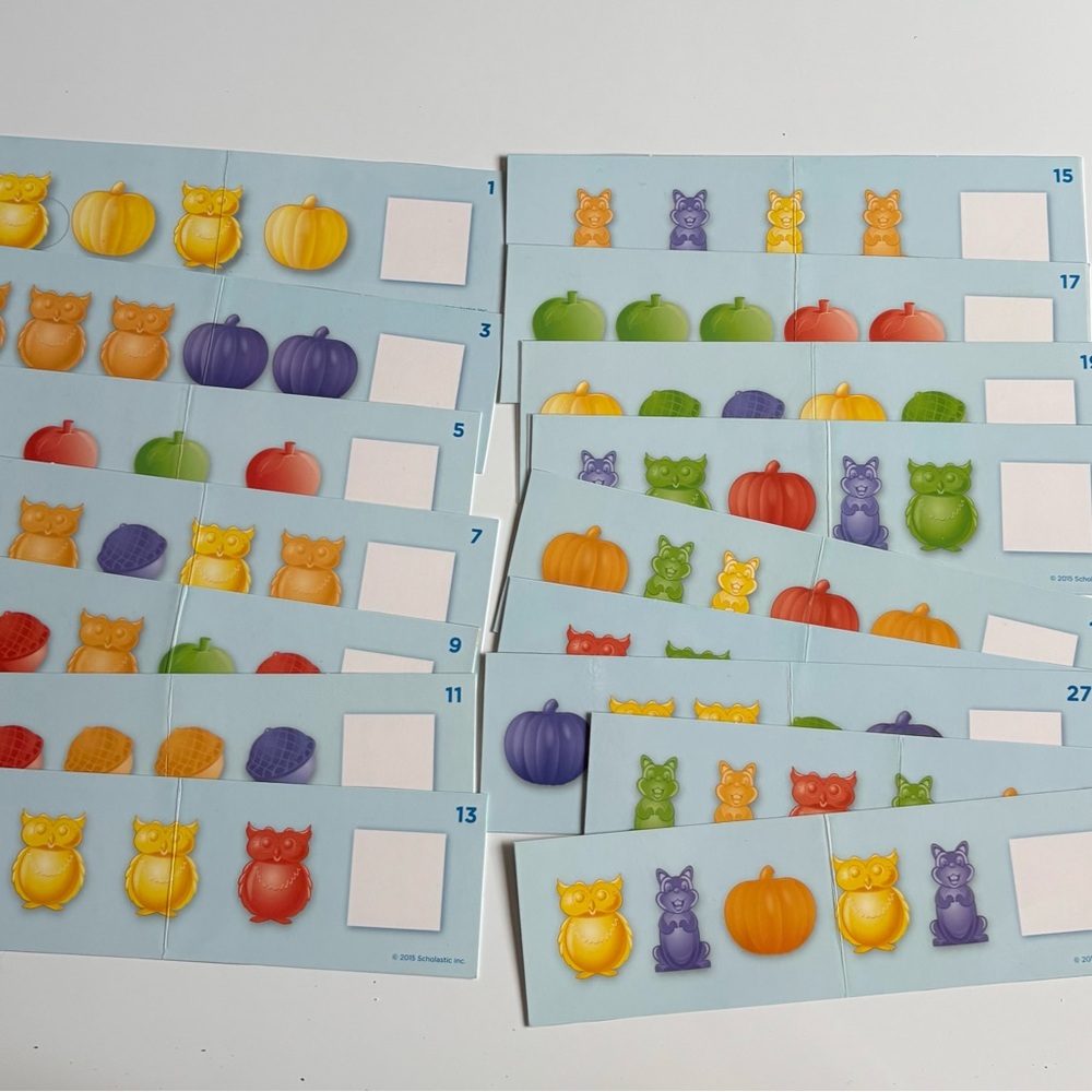 Scholastic Colorful Educational Matching Cards